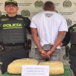 Cayó presunto expendedor con 10 kilos de marihuana en una motocicleta en el centro de Bogotá.
