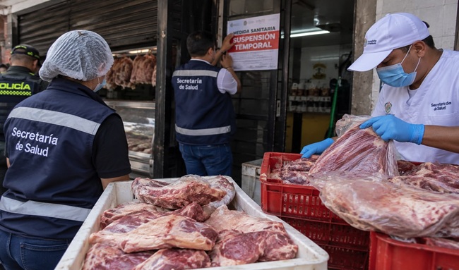 ¡Alerta sanitaria en Ibagué! Decomisan 83 kilos de carne en mal estado y cierran dos establecimientos