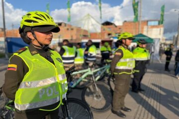 Policía realizó jornada de marcación y registro de bicicletas en Suba y otras localidades de Bogotá