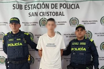 Capturan en Medellín a alias ‘La Liendra’, señalado de homicidio en San Cristóbal
