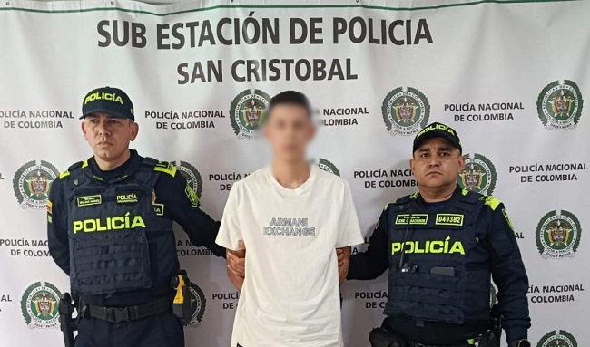 Capturan en Medellín a alias ‘La Liendra’, señalado de homicidio en San Cristóbal