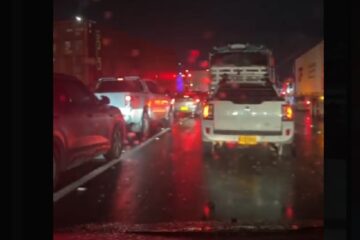 Trancón en la vía Cota–Siberia–Bogotá causa demoras de más de dos horas