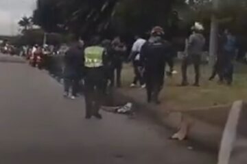 Comunidad retuvo a presunto ladrón en la Autopista Norte, Suba
